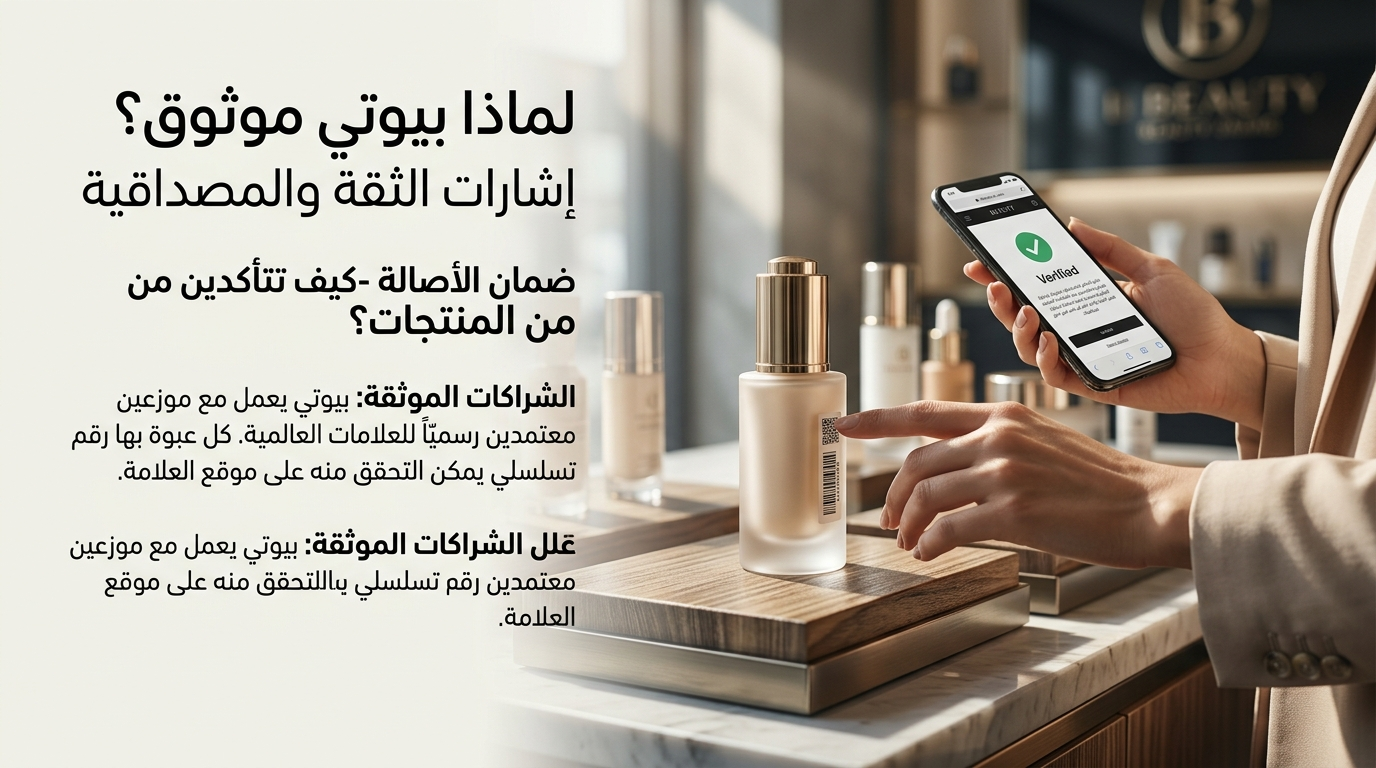 لماذا بيوتي موثوق؟ إشارات الثقة والمصداقية