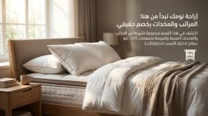 مجموعة متنوعة من المراتب والمخدات المتوفرة في موقع ان هاوس