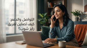 معلومات الاتصال بخدمة عملاء رايز شوب