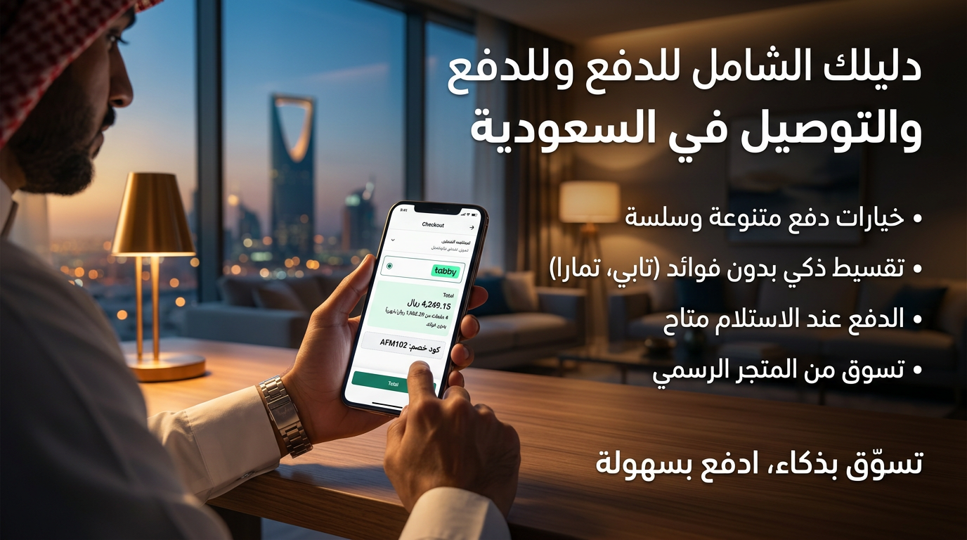 معلومات الدفع والتوصيل في السعودية