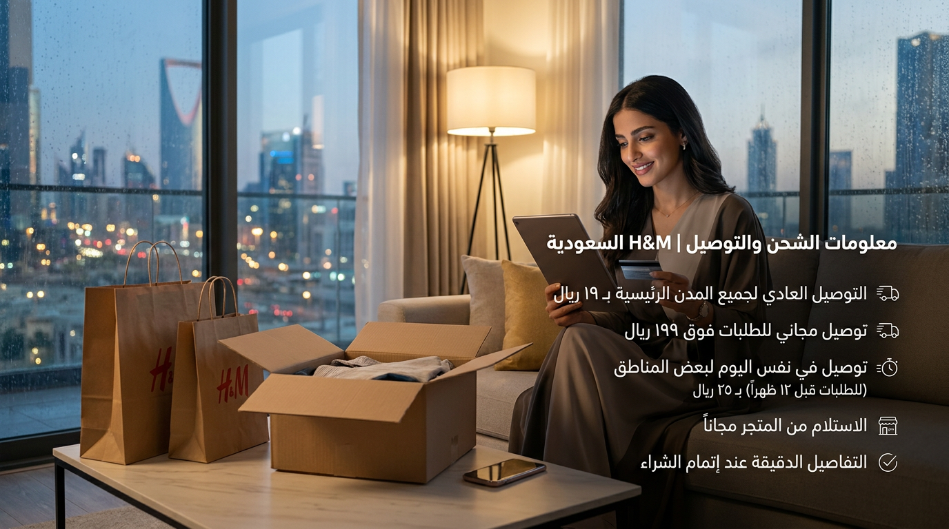 معلومات الشحن والتوصيل داخل السعودية