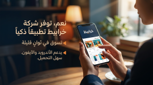 هل يوجد تطبيق خاص بمتجر خرابيط يسهل التسوق