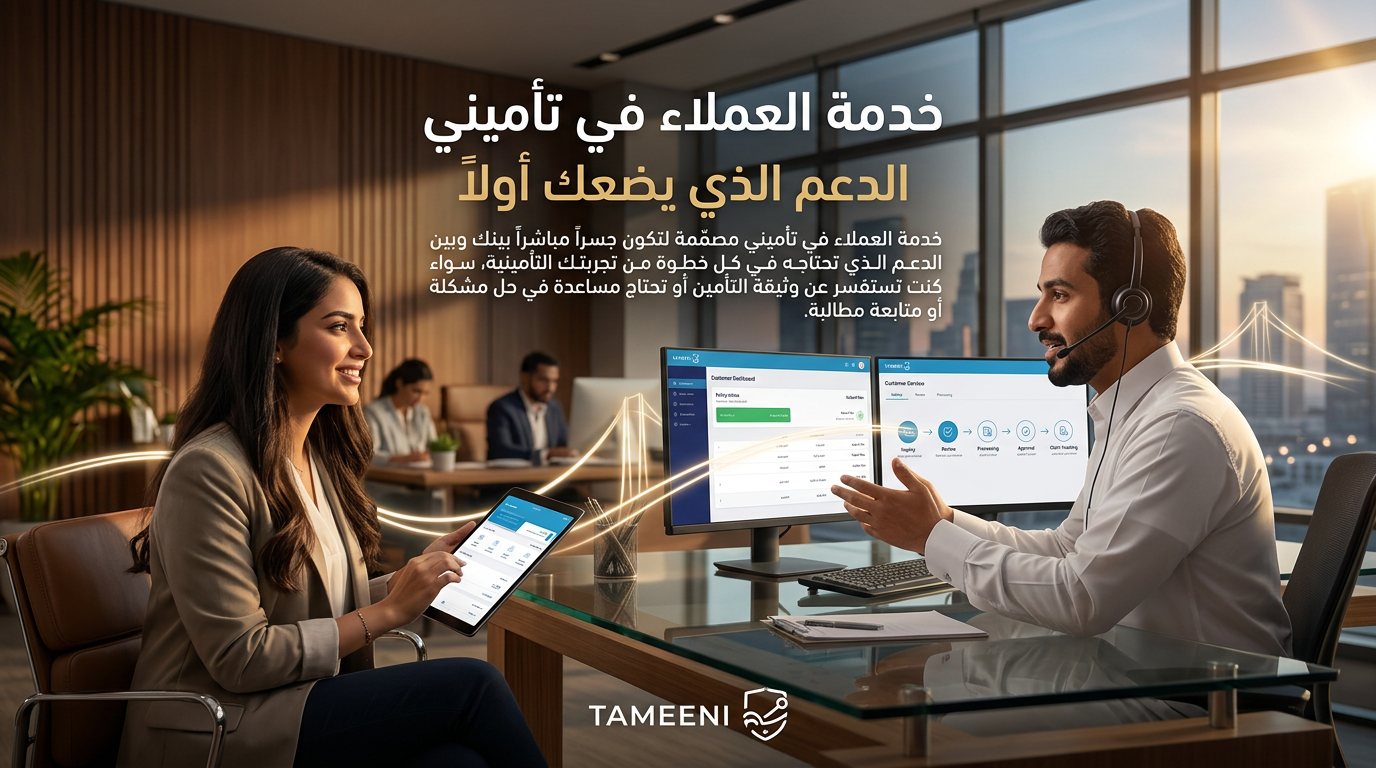 وسائل الاتصال بخدمة العملاء في تأميني