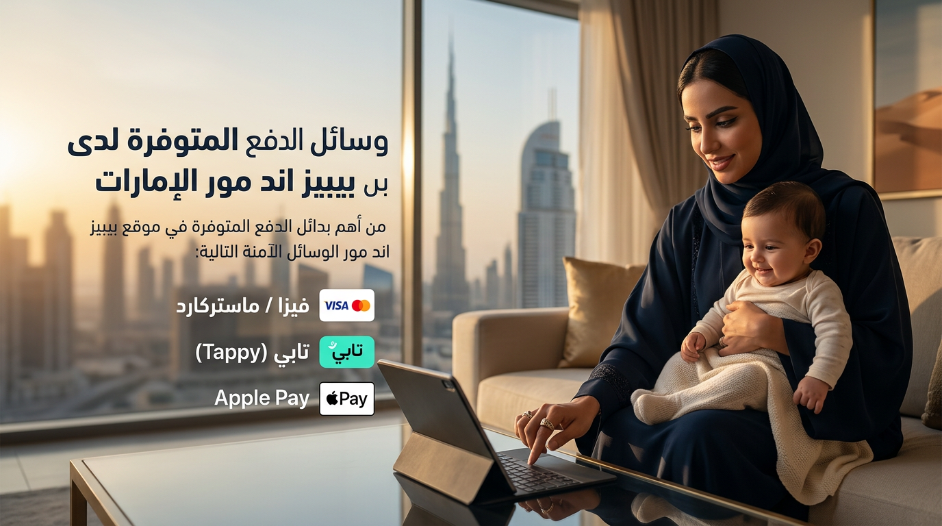 وسائل الدفع المتوفرة لدي بيبيز اند مور الامارات
