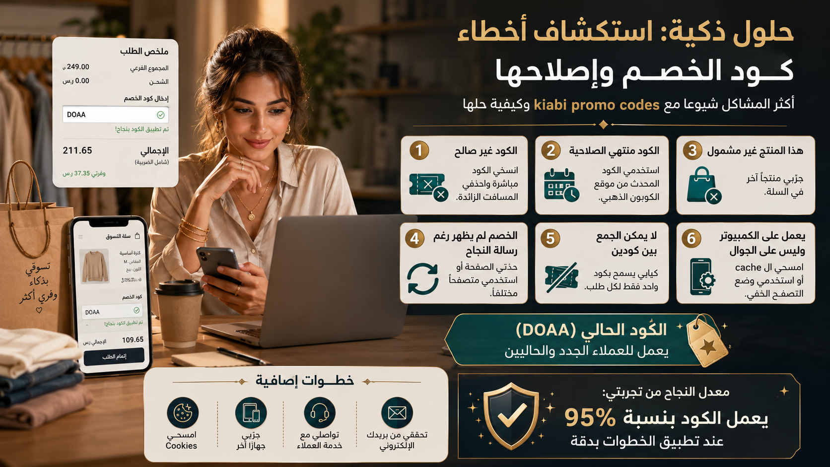 استكشاف أخطاء كود الخصم وإصلاحها
