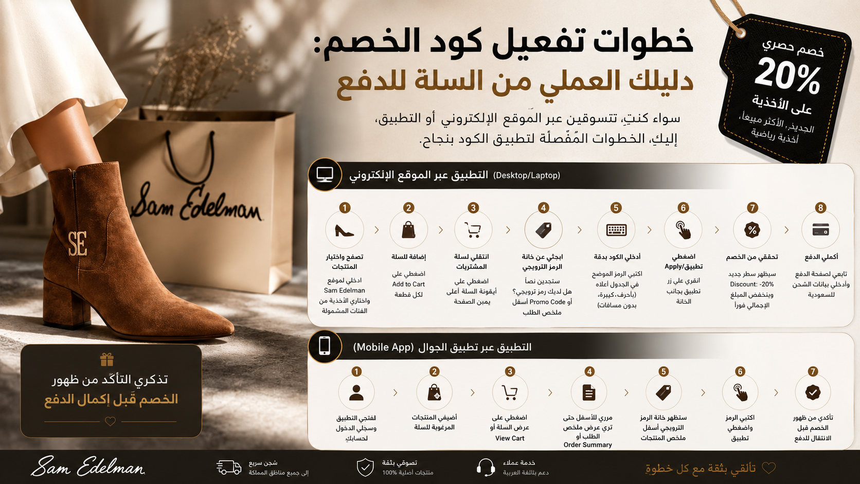خطوات تفعيل كود الخصم
