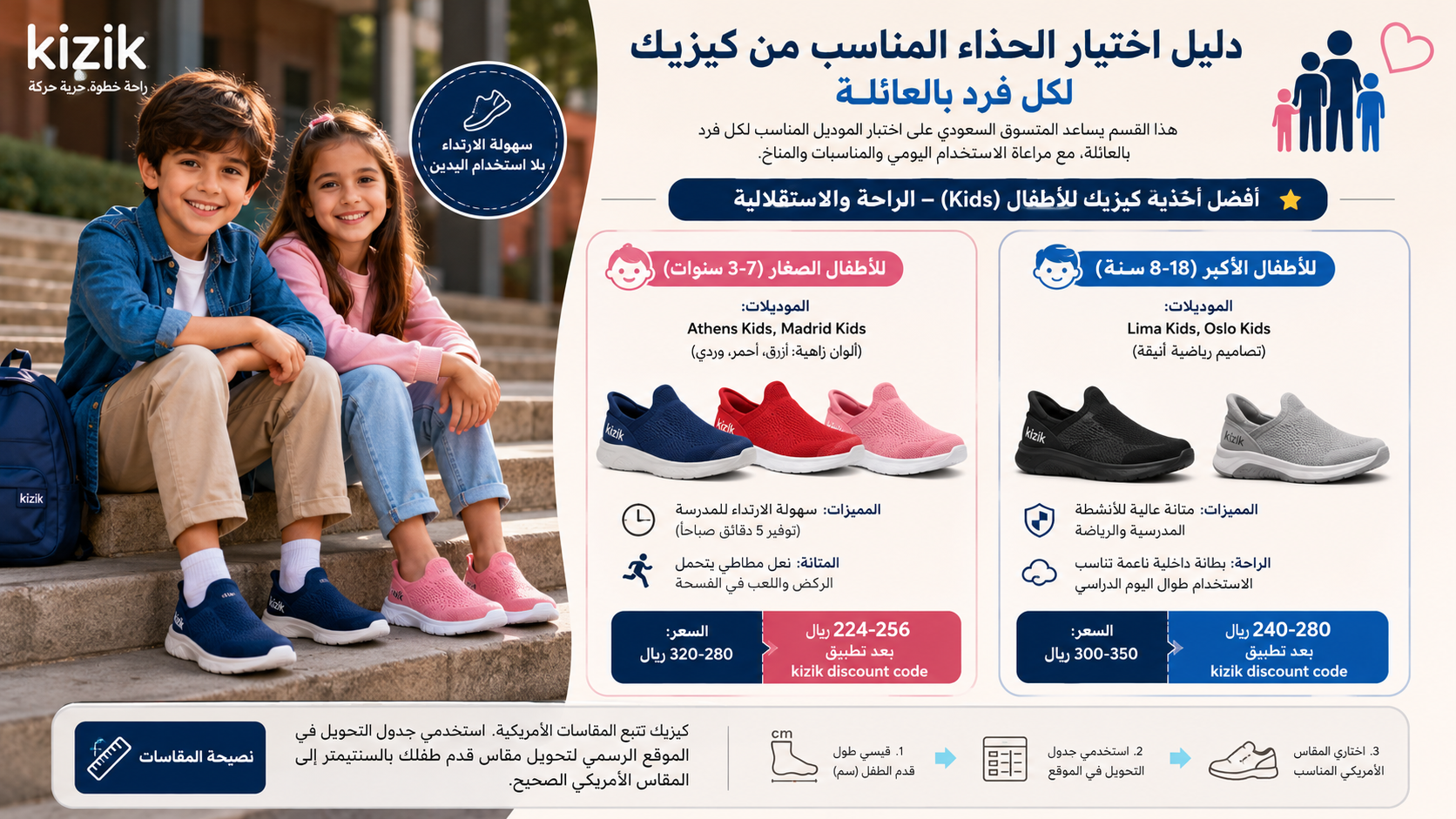 دليل اختيار الحذاء مناسب من كيزيك