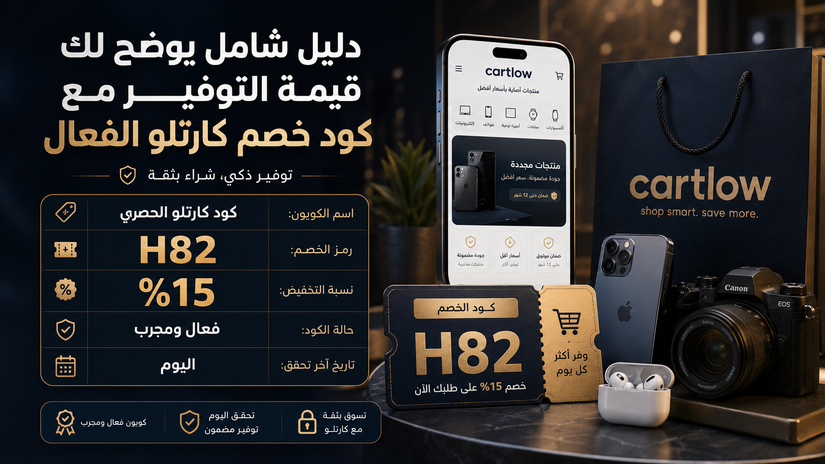 ملخص كود خصم كارتلو الفعال