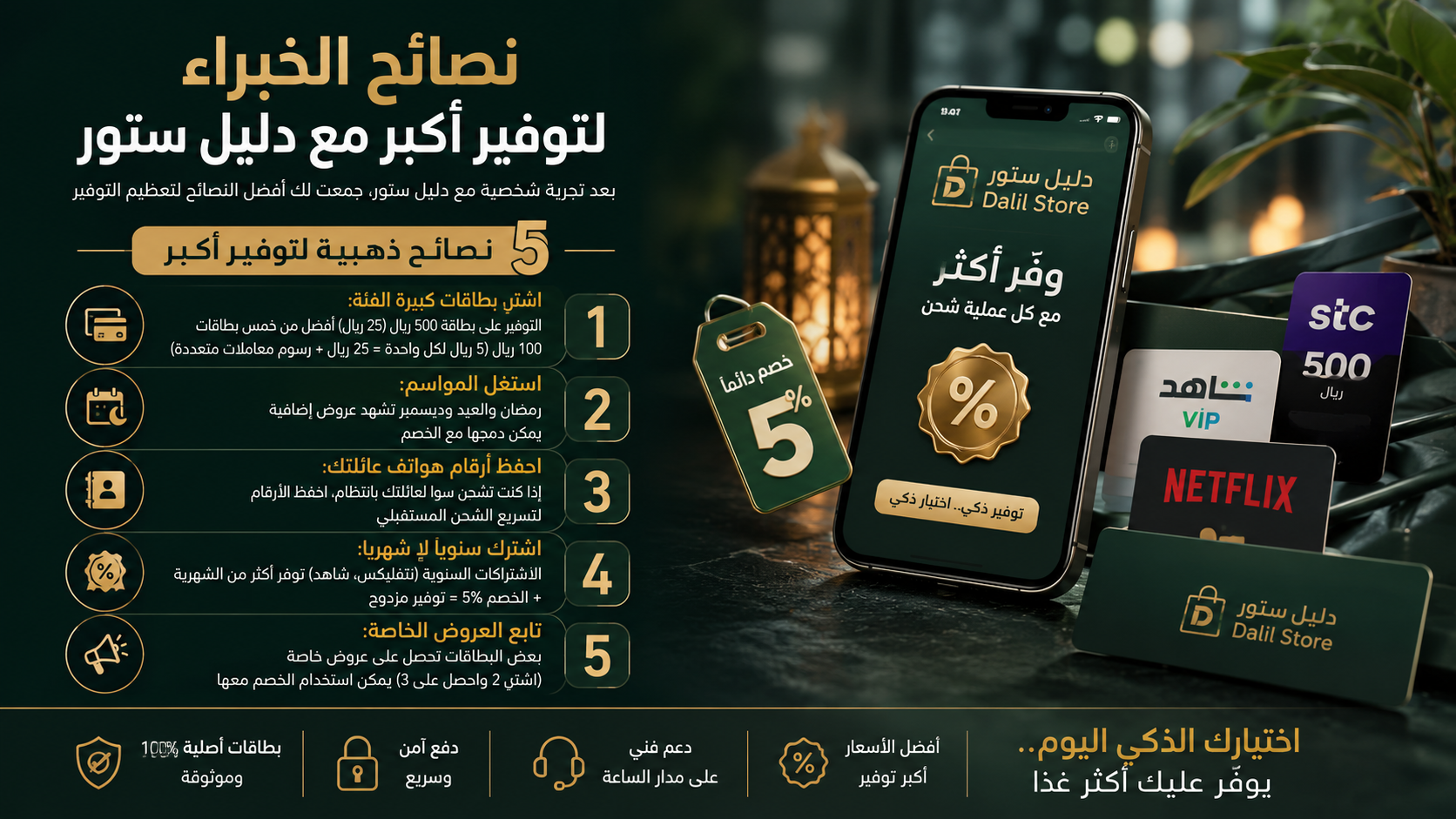 نصائح الخبراء في متجر دليل ستور