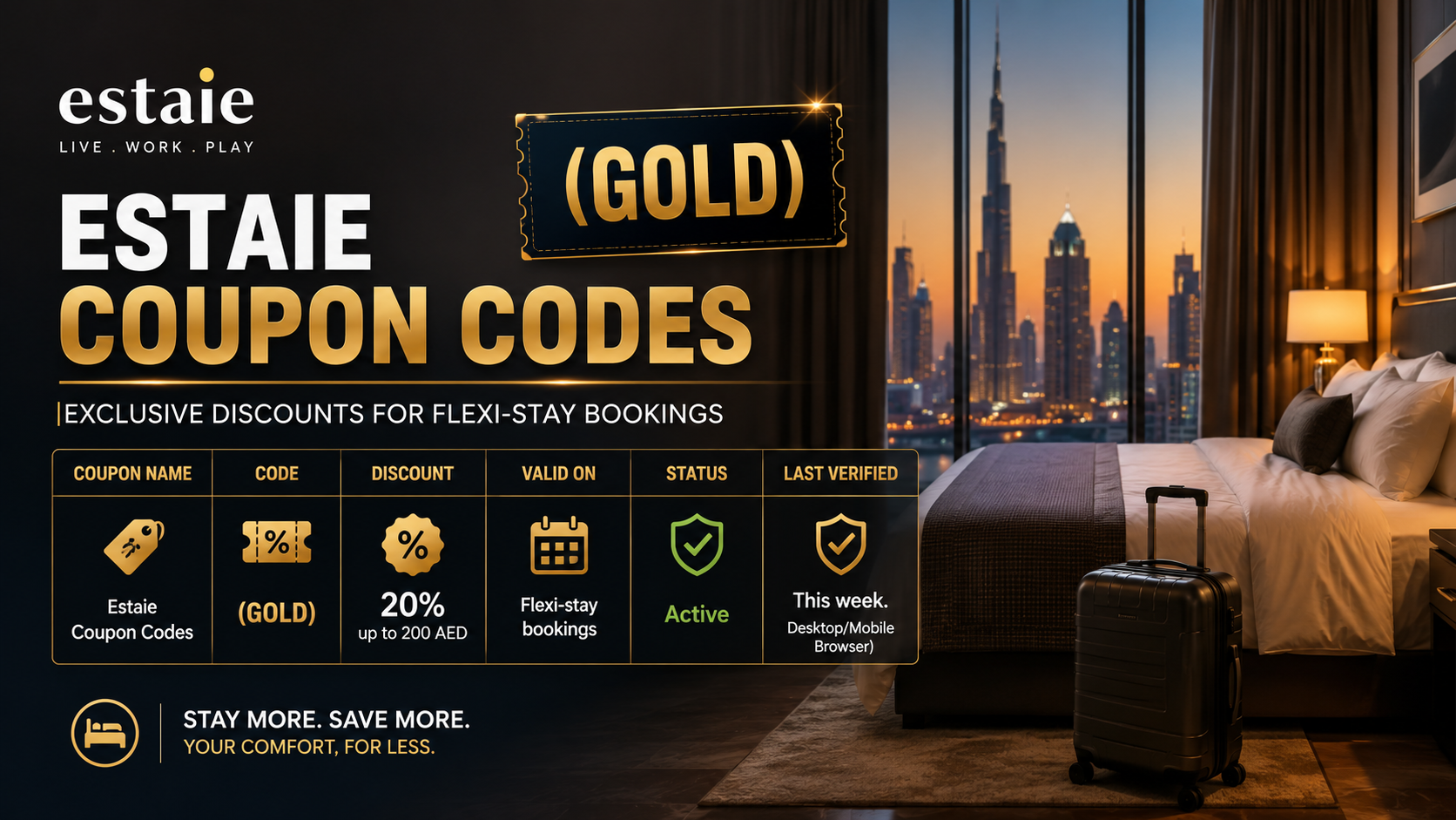 Estaie Coupon Codes
