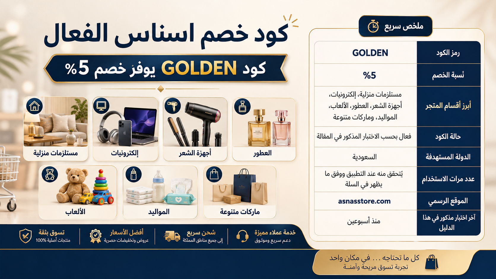 كود خصم اسناس الفعال