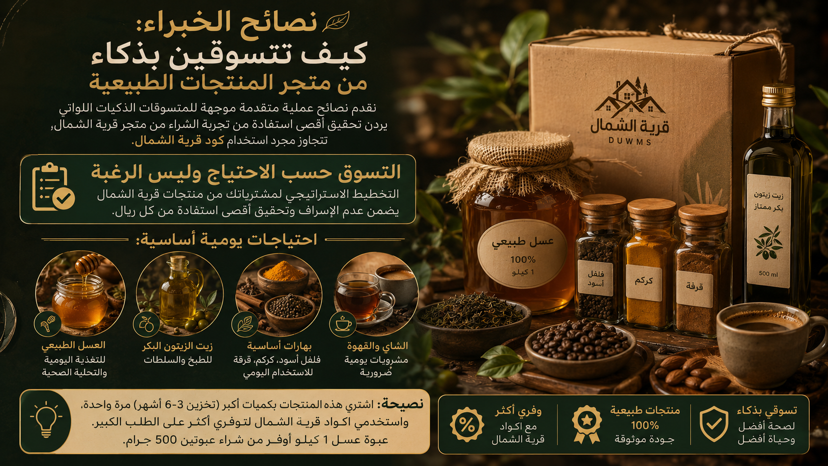 نصائح الخبراء لكود خصم قرية الشمال