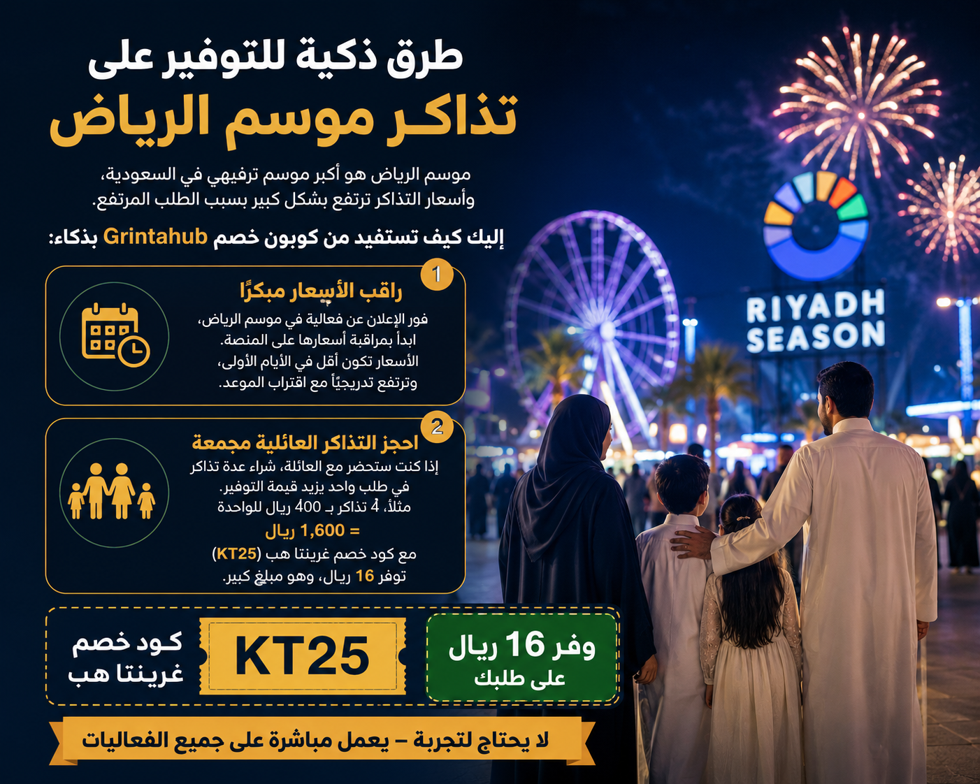 طرق ذكية للتوفير على تذاكر موسم الرياض