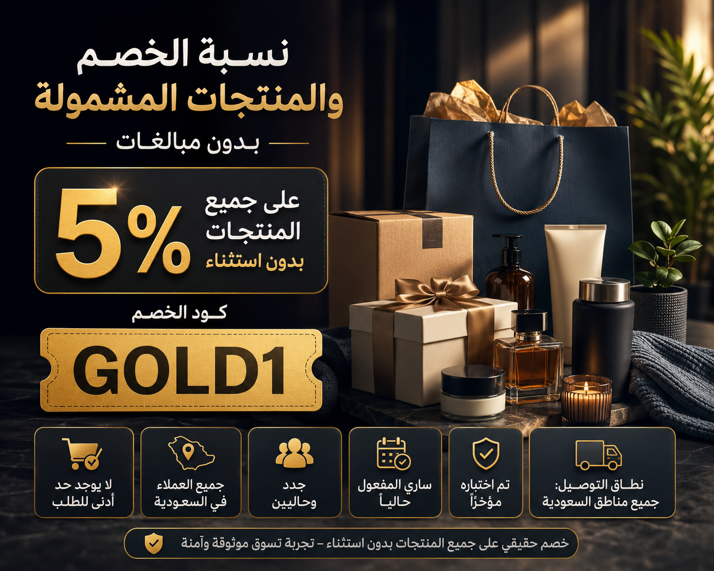 نسبة الخصم والمنتجات المشمولة